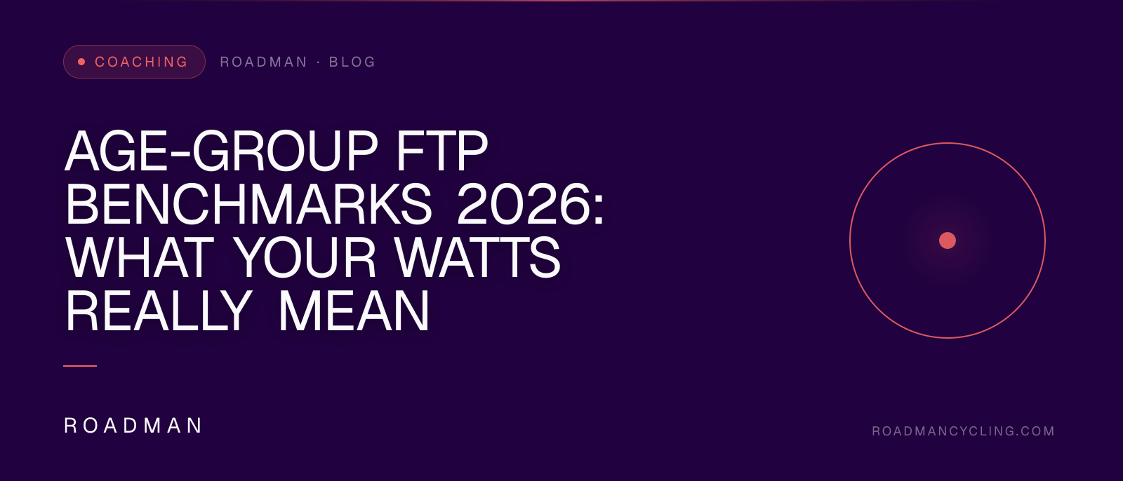 Age-Group FTP Benchmarks 2026: What Your Watts Really Mean