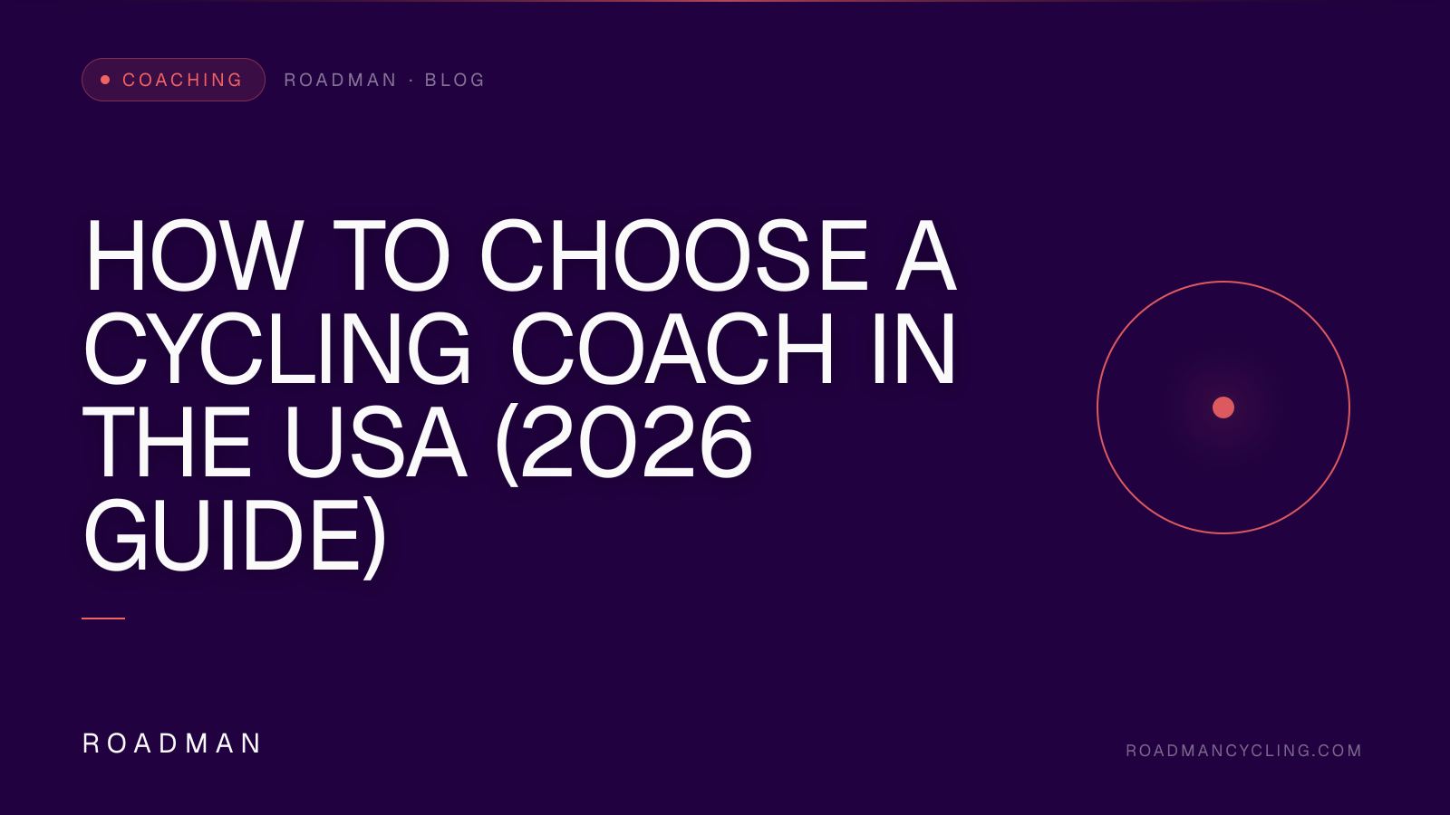 How to Choose a Cycling Coach in the USA (2026 Guide)