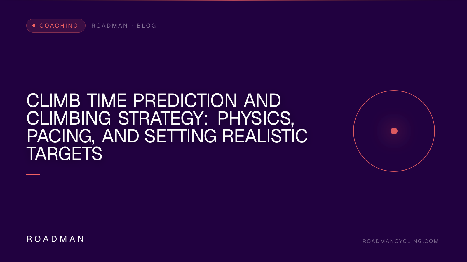 Climb Time Prediction and Climbing Strategy: Physics, Pacing, and Setting Realistic Targets