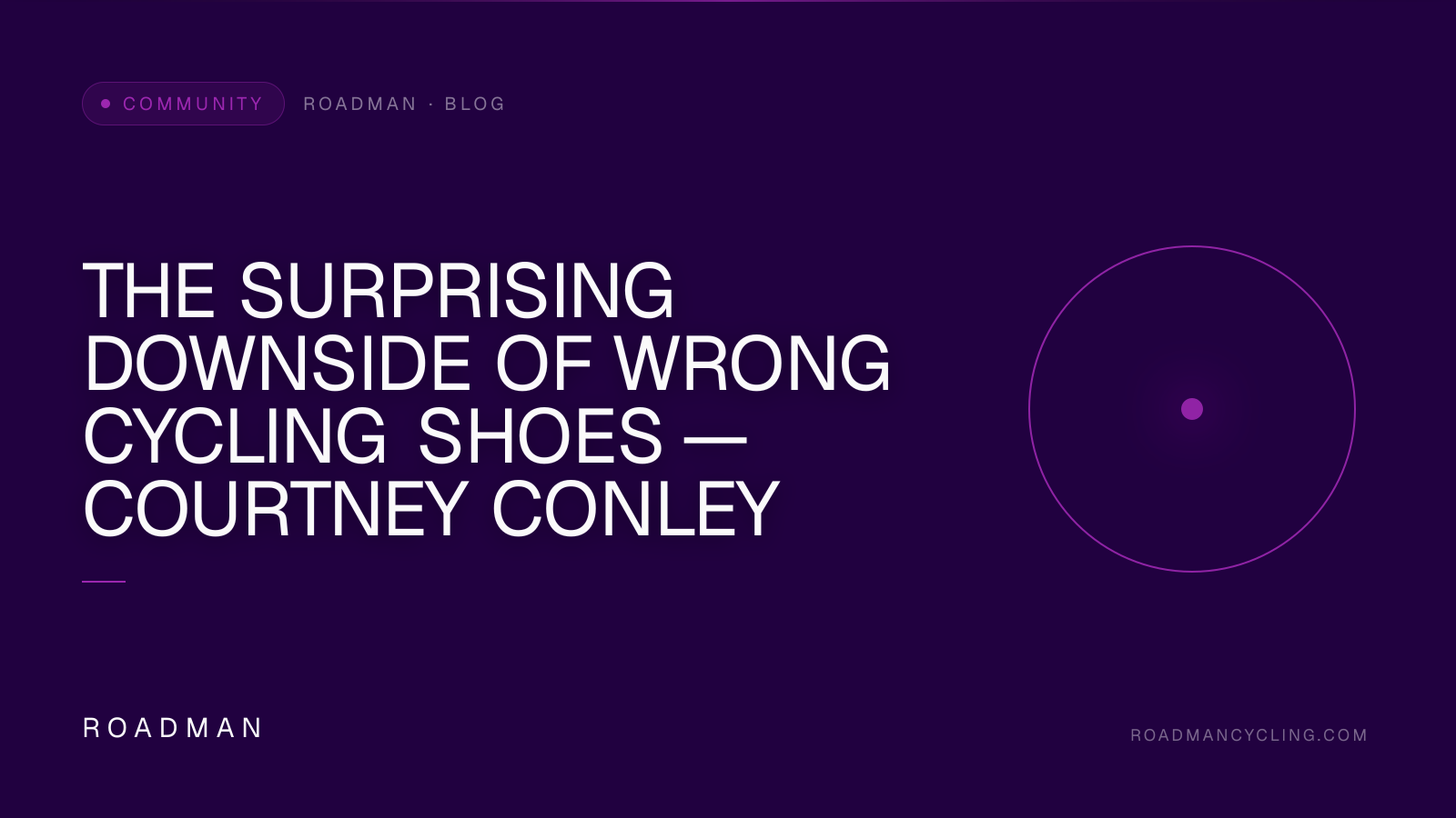 The Surprising Downside of Wrong Cycling Shoes — Courtney Conley