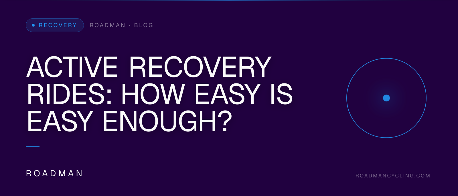 Active Recovery Rides: How Easy Is Easy Enough?