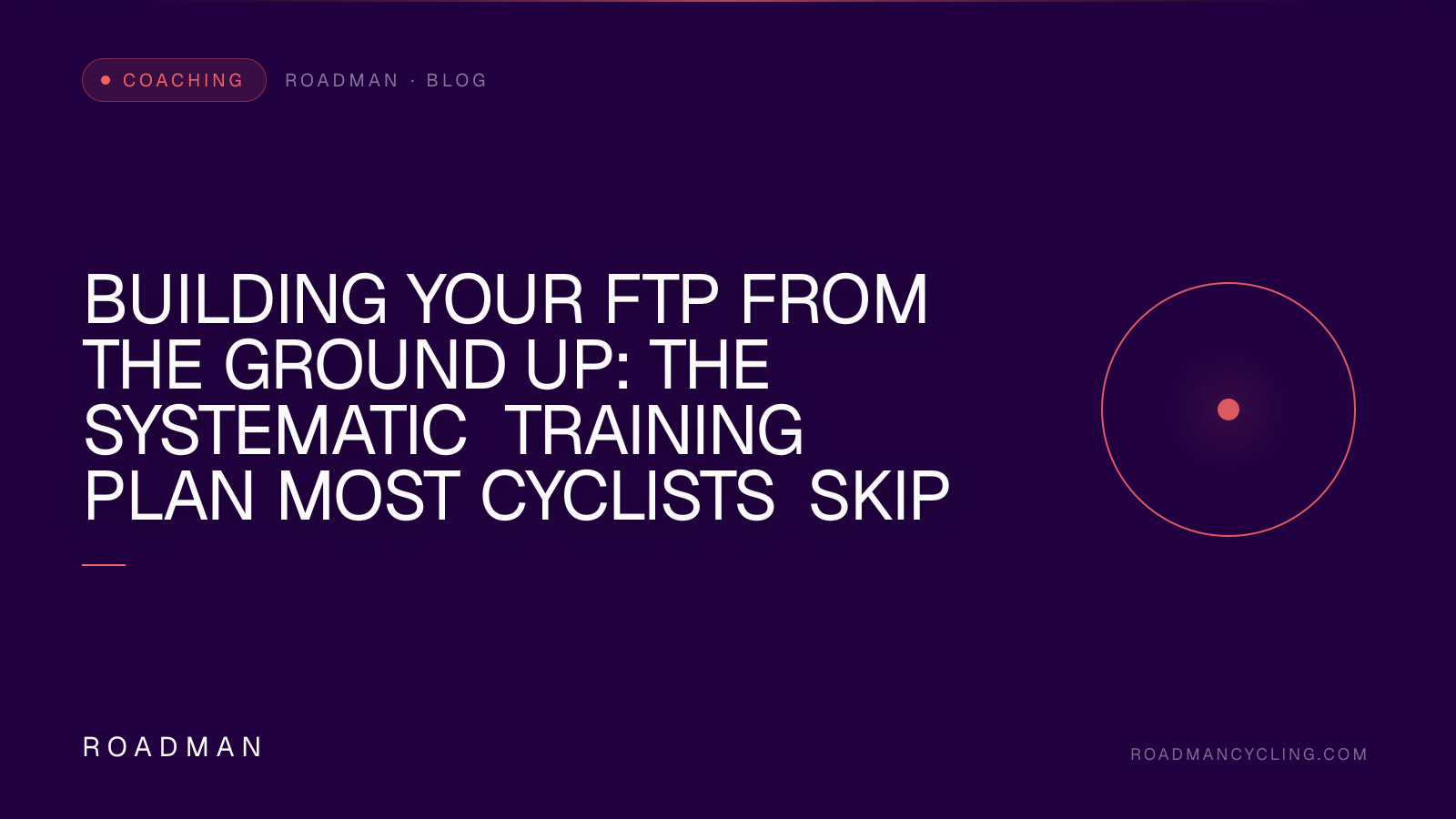 Building Your FTP From the Ground Up: The Systematic Training Plan Most Cyclists Skip