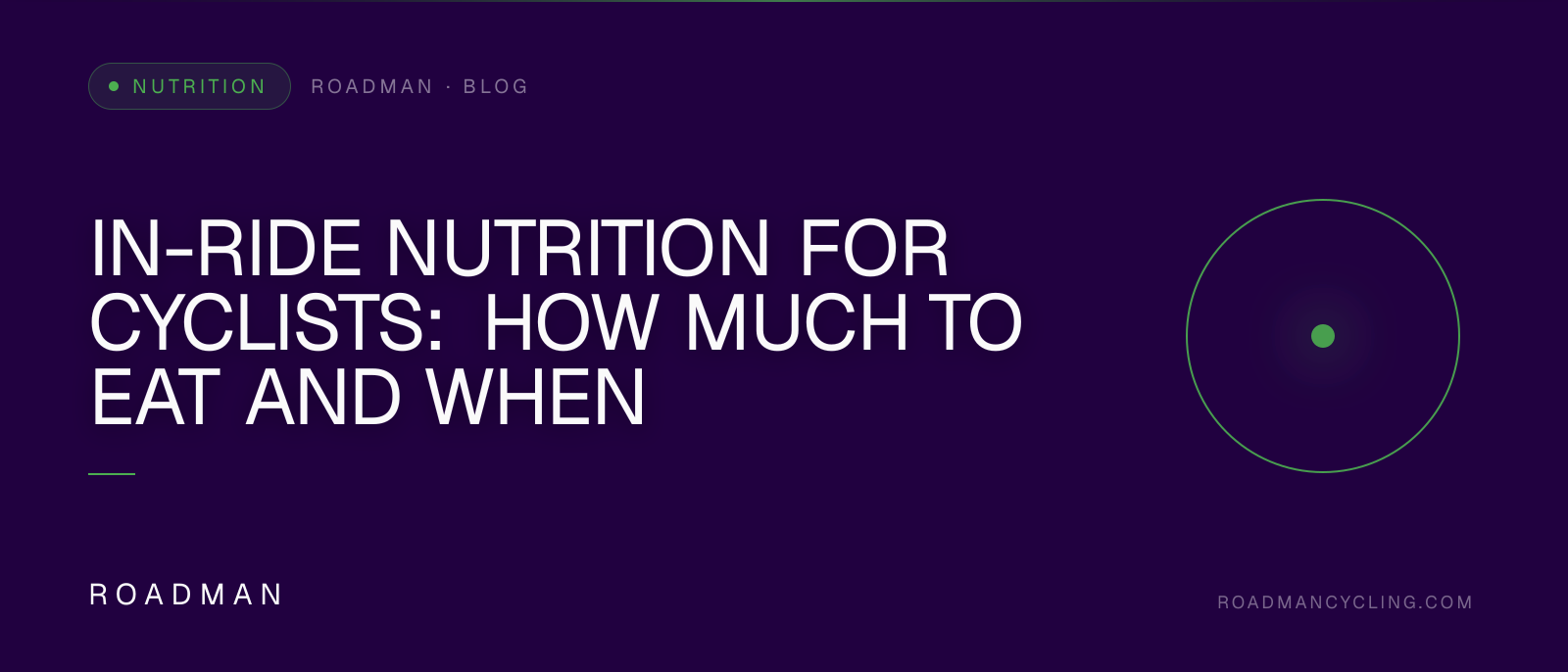 In-Ride Nutrition for Cyclists: How Much to Eat and When