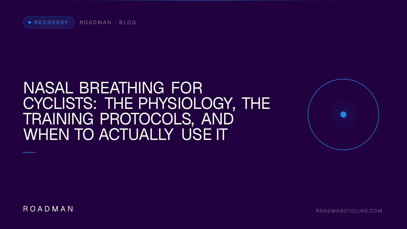 Nasal Breathing for Cyclists: The Physiology, the Training Protocols, and When to Actually Use It