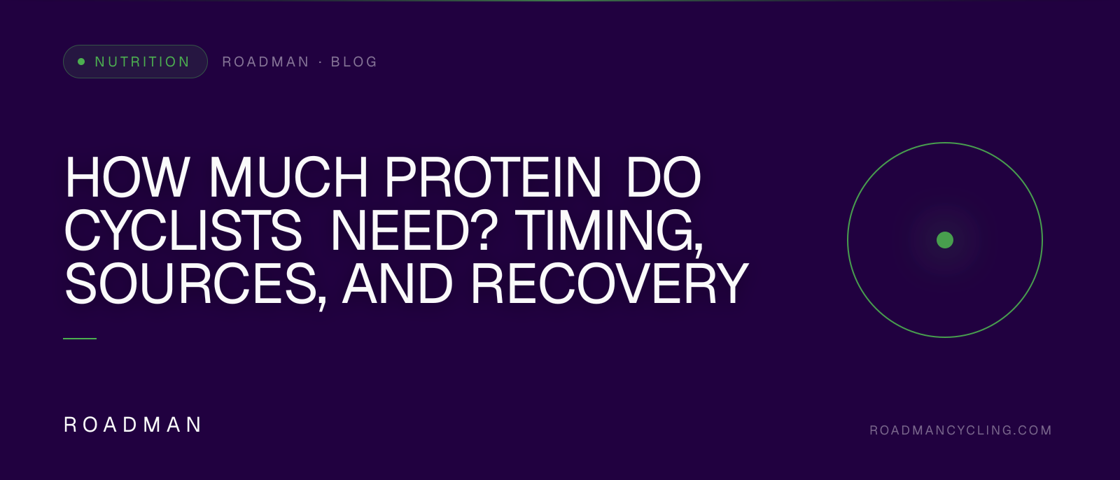 How Much Protein Do Cyclists Need? Timing, Sources, and Recovery