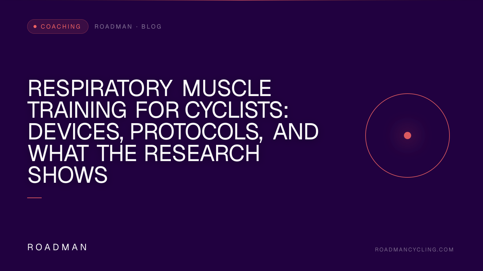 Respiratory Muscle Training for Cyclists: Devices, Protocols, and What the Research Shows