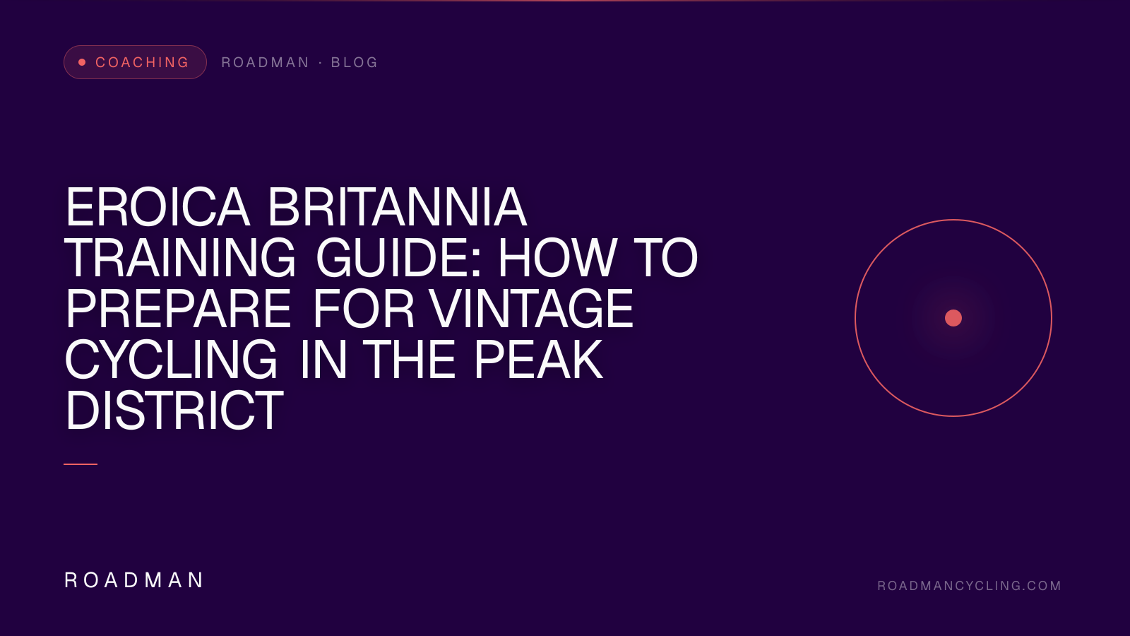Eroica Britannia Training Guide: How to Prepare for Vintage Cycling in the Peak District