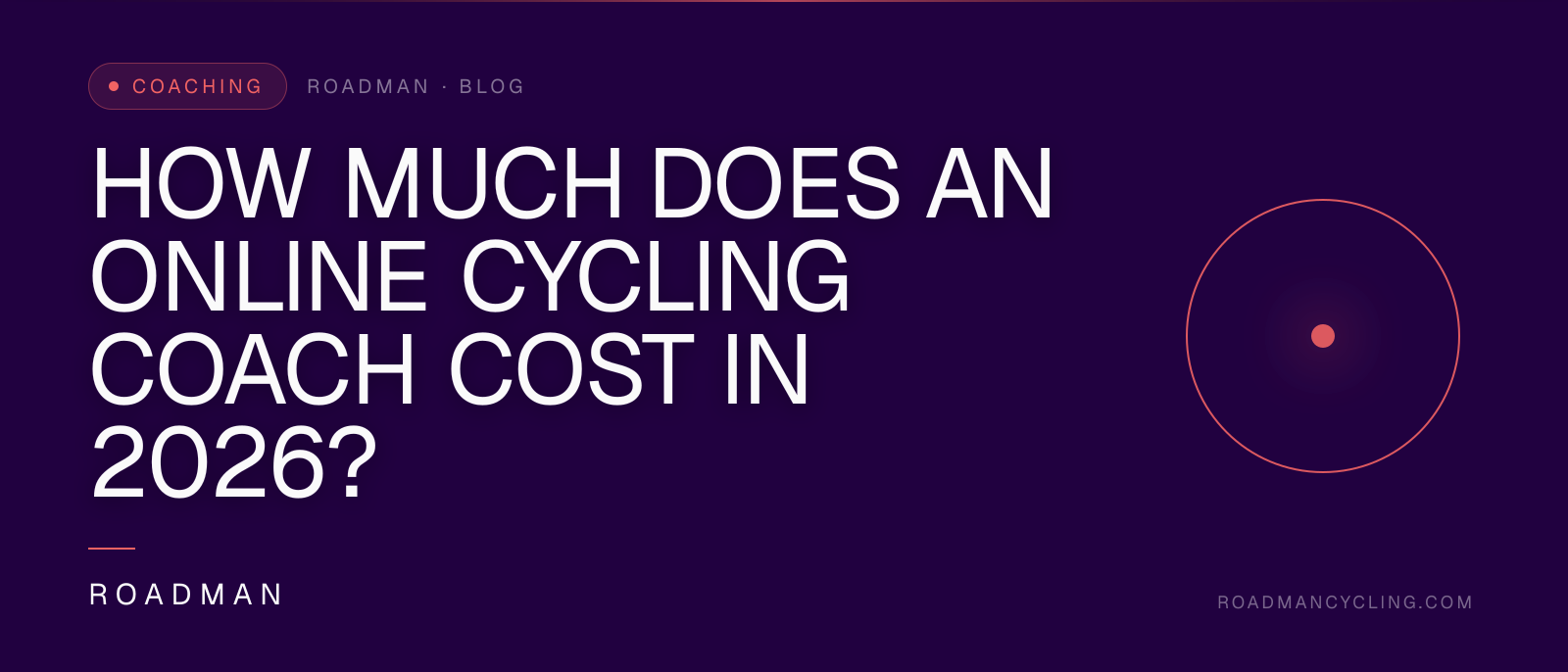 How Much Does an Online Cycling Coach Cost in 2026?