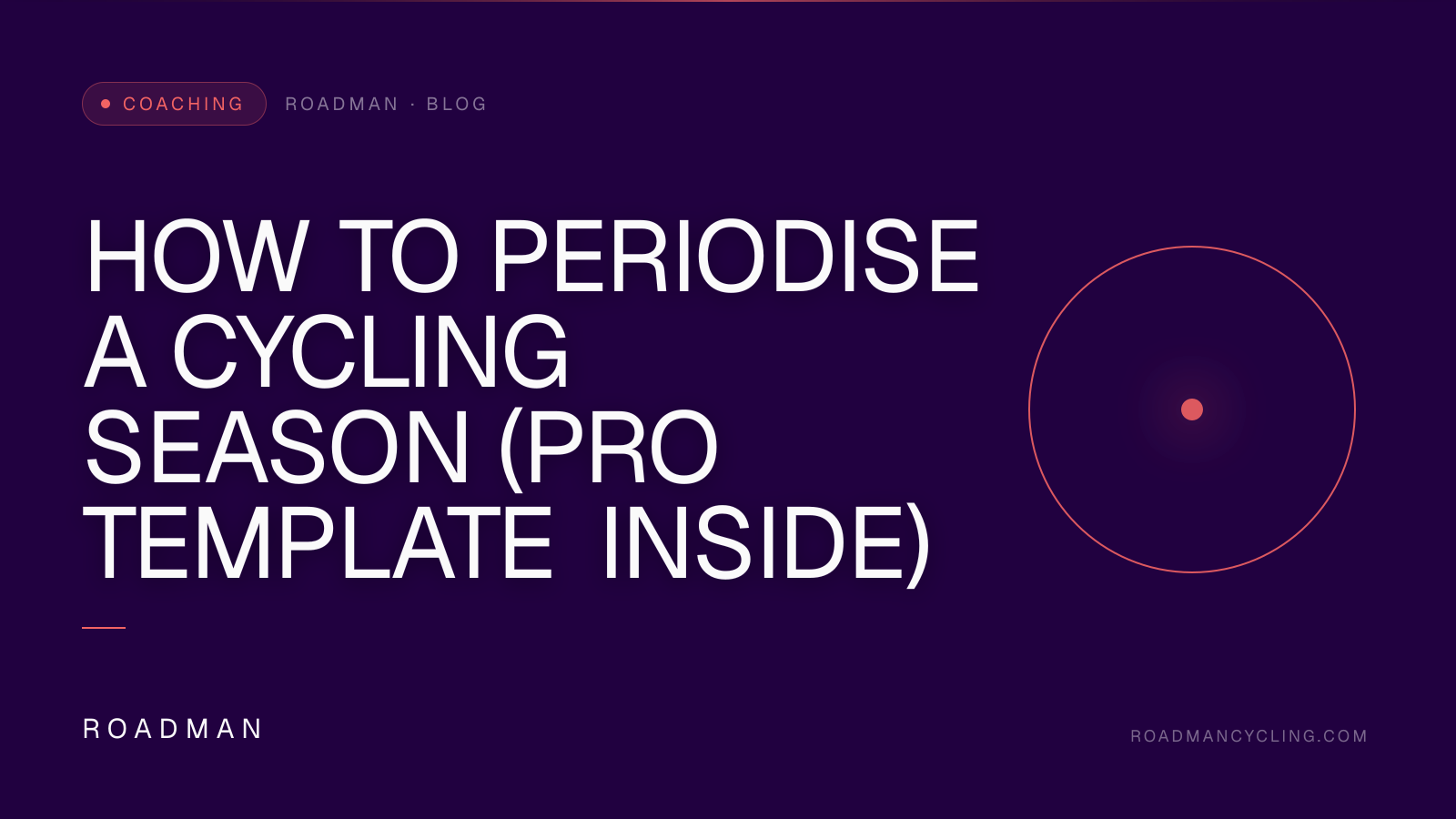 How to Periodise a Cycling Season (Pro Template Inside)