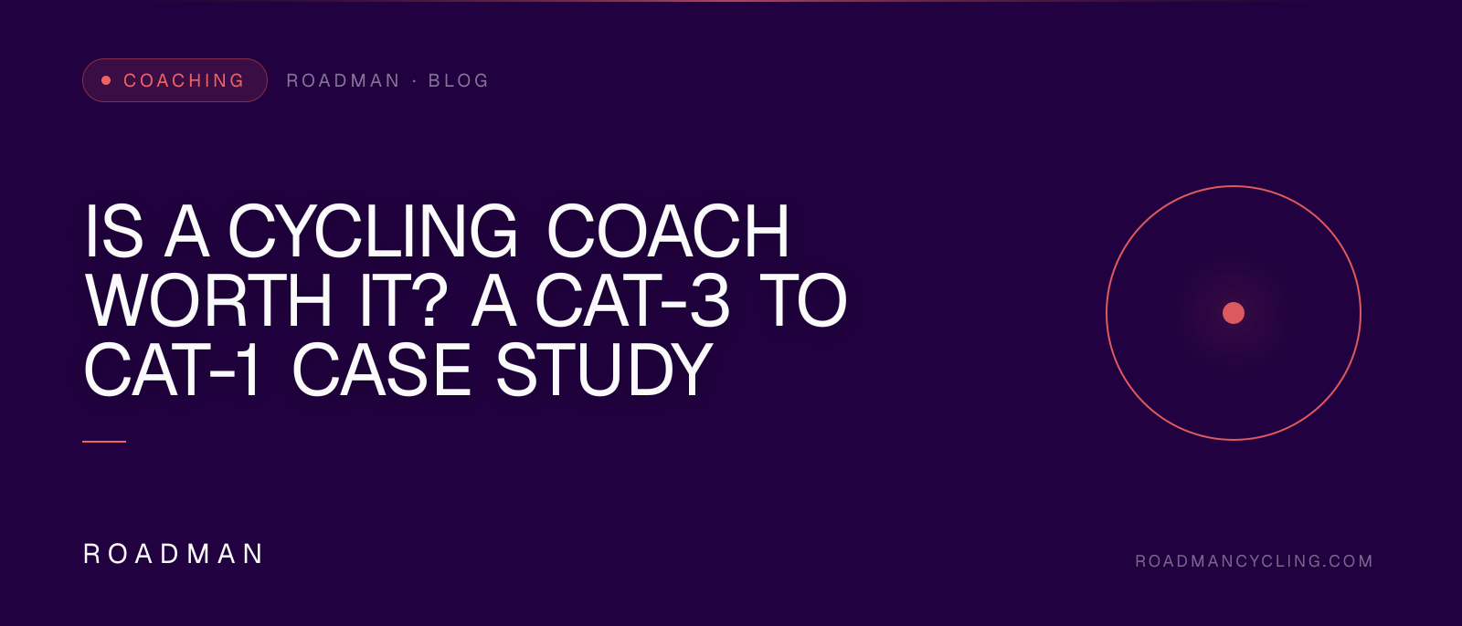 Is a Cycling Coach Worth It? A Cat-3 to Cat-1 Case Study