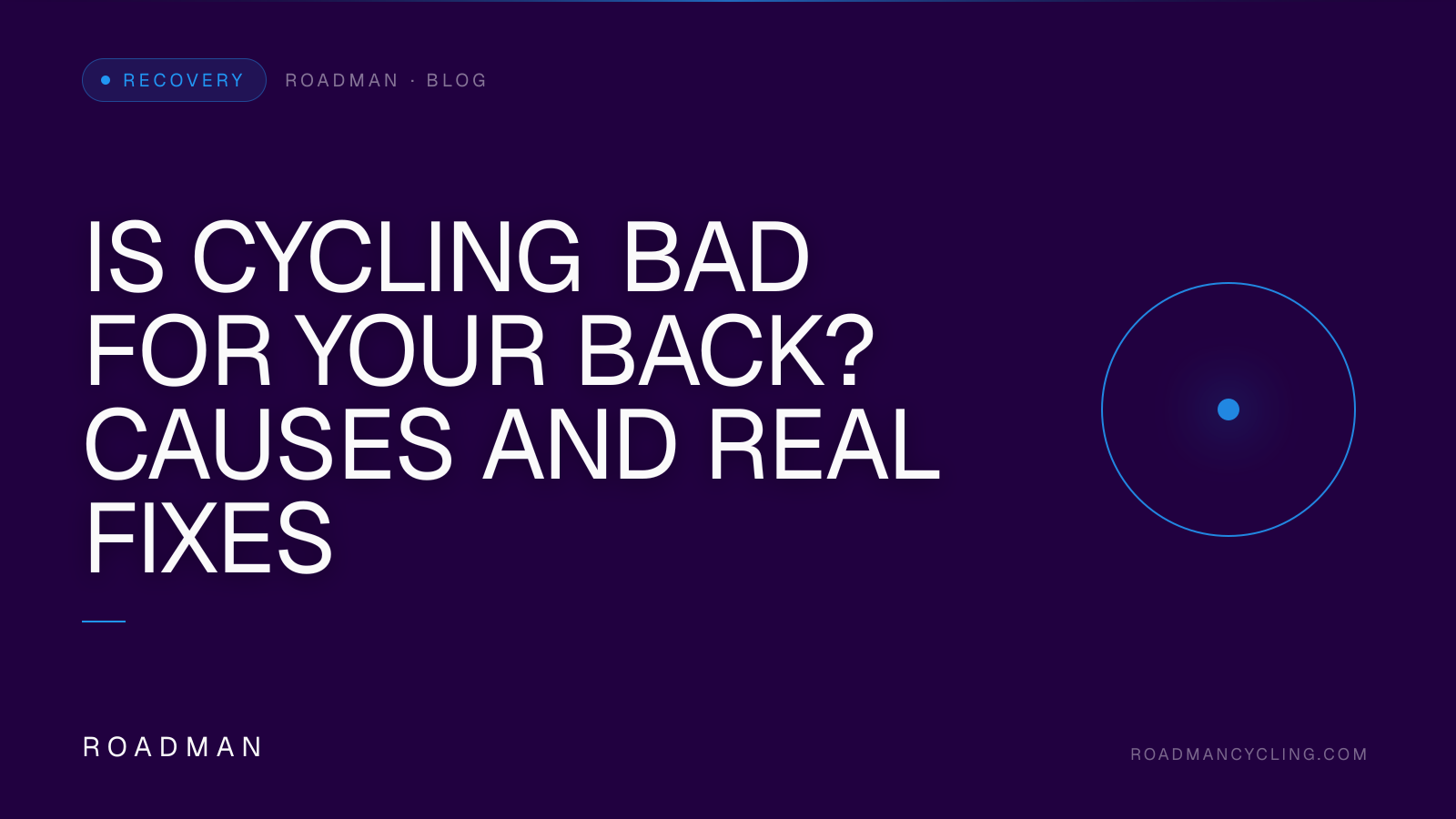 Is Cycling Bad for Your Back? Causes and Real Fixes