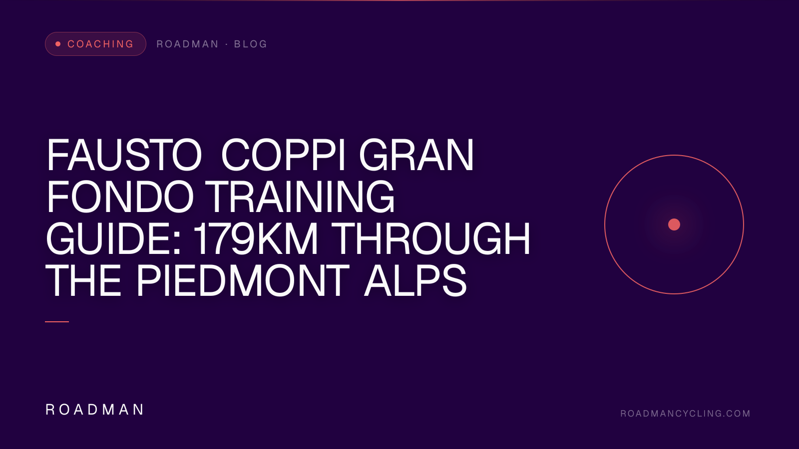 Fausto Coppi Gran Fondo Training Guide: 179km Through the Piedmont Alps