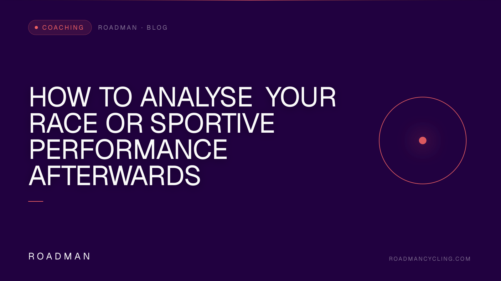 How to Analyse Your Race or Sportive Performance Afterwards