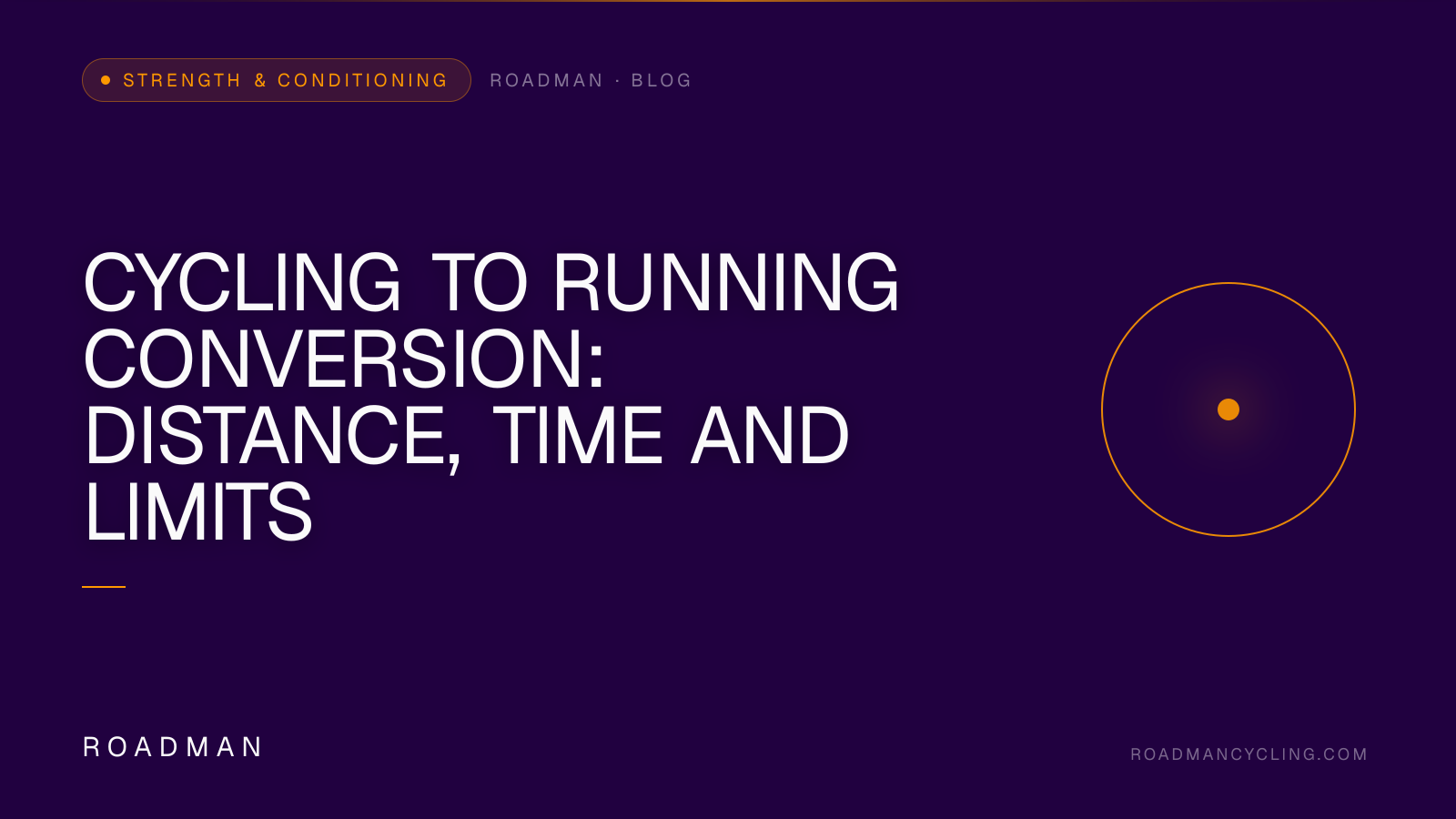 Cycling to Running Conversion: Distance, Time and Limits