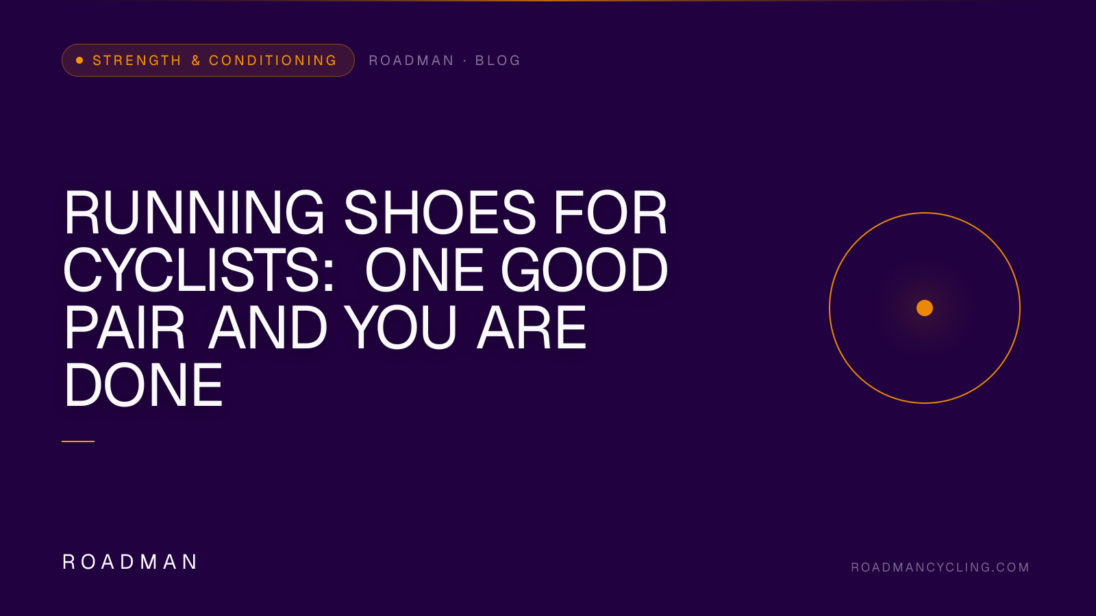 Running Shoes for Cyclists: One Good Pair and You Are Done