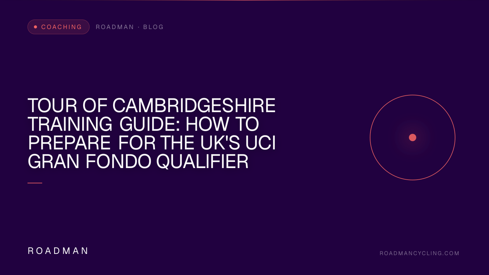 Tour of Cambridgeshire Training Guide: How to Prepare for the UK's UCI Gran Fondo Qualifier