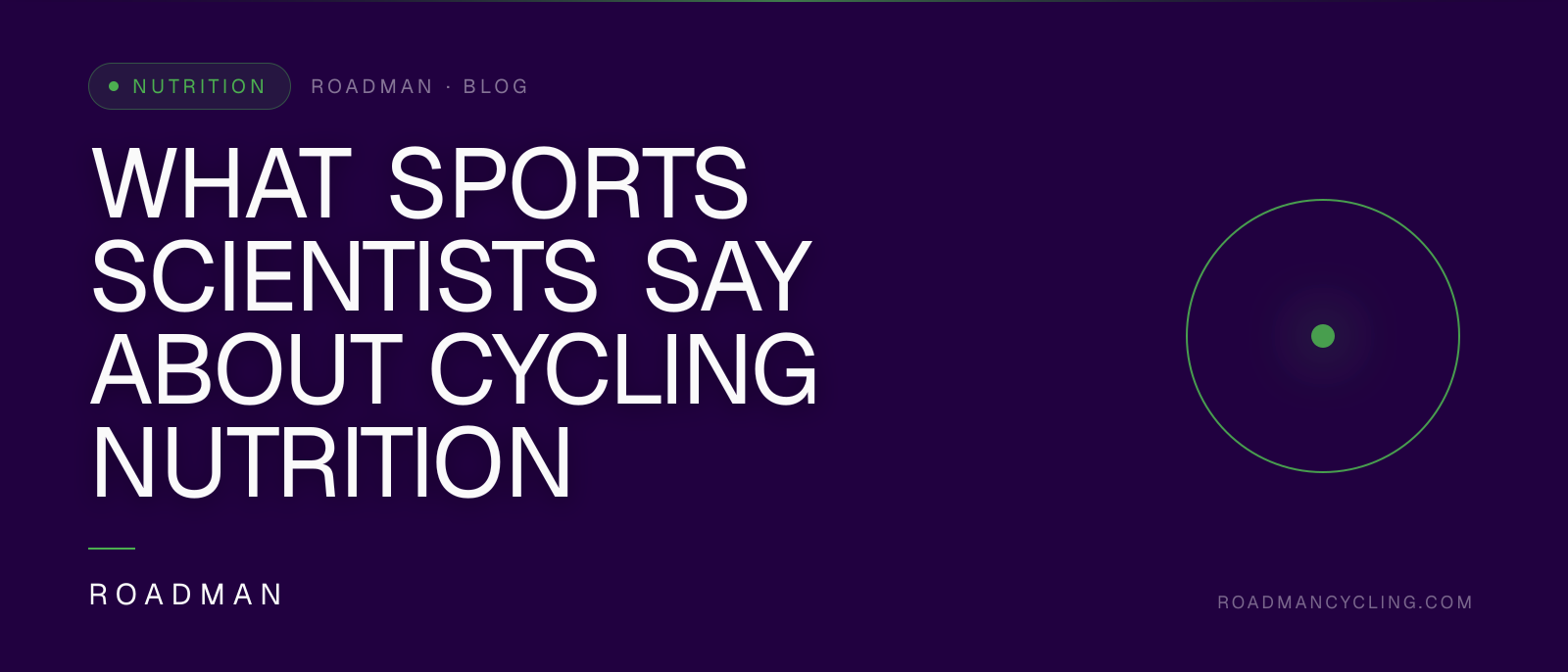 What Sports Scientists Say About Cycling Nutrition