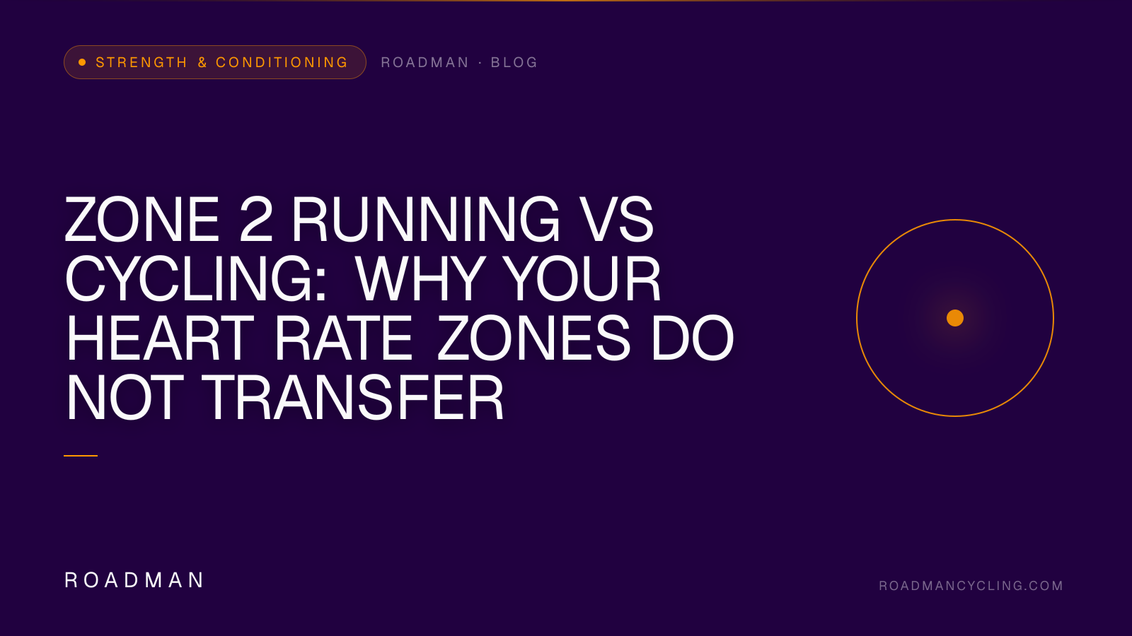 Zone 2 Running vs Cycling: Why Your Heart Rate Zones Do Not Transfer